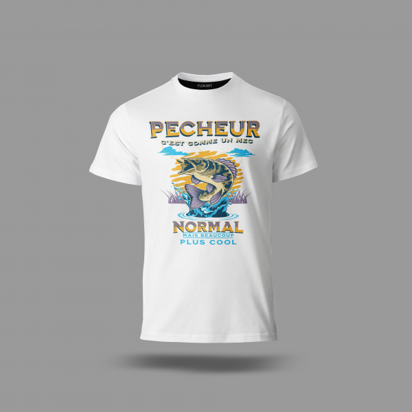 Tee-shirt "Pêcheur, c'est comme un mec..."